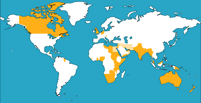 British Empire 1945 Second World War Two