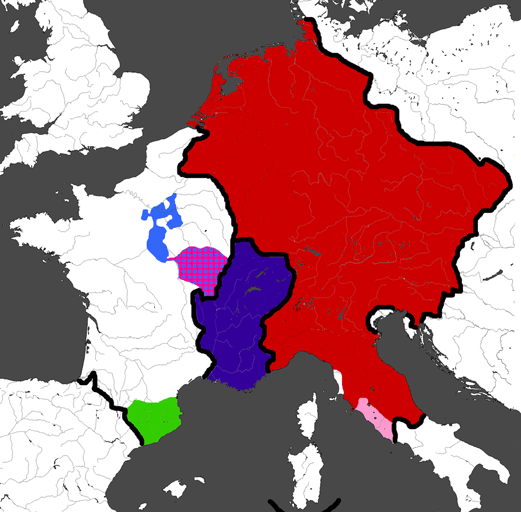 Isle de France. Catalan Counties. Duchy of Burgundy. Kingdom of Burgundy. Holy Roman Empire. 1031